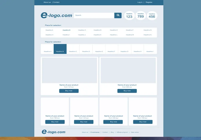 Website Layout Designing example