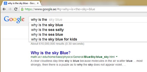 Google Results Questions