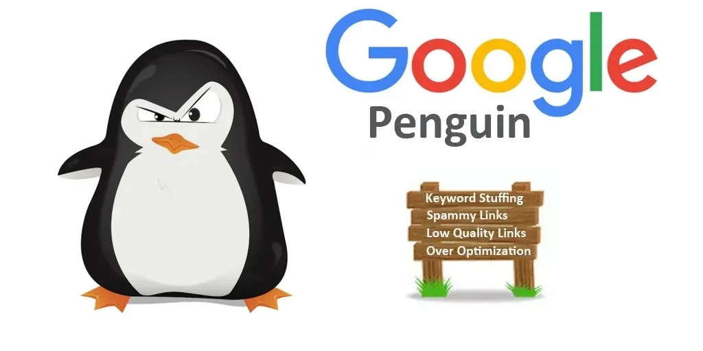 Visual representation of Google Penguin Updates, highlighting the impact on search engine rankings